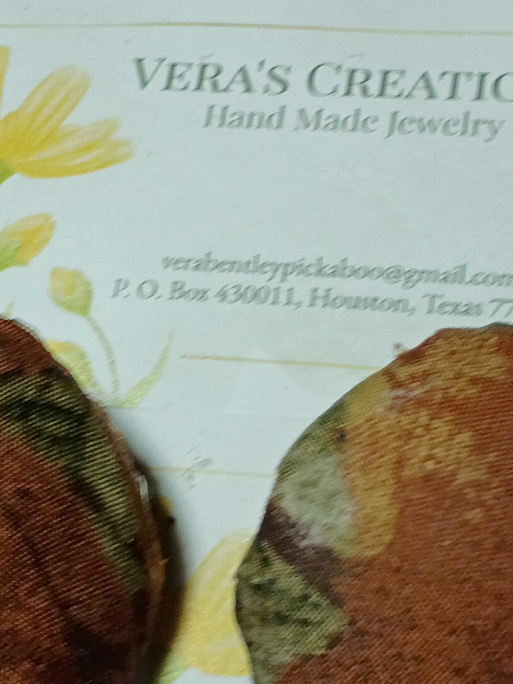 Handmade Brown & Olive Fabric Earrings by
